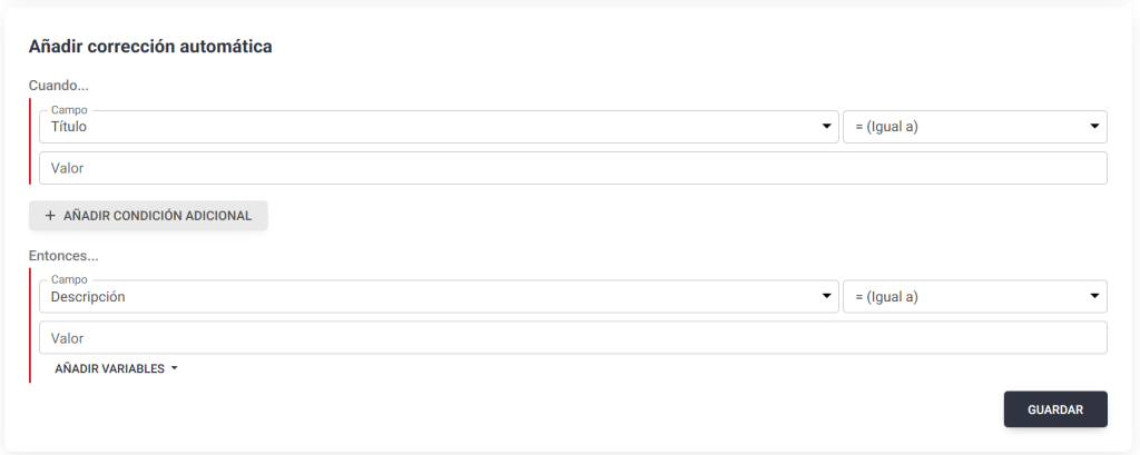 Correcciones automáticas del feed en Lighthouse Feed