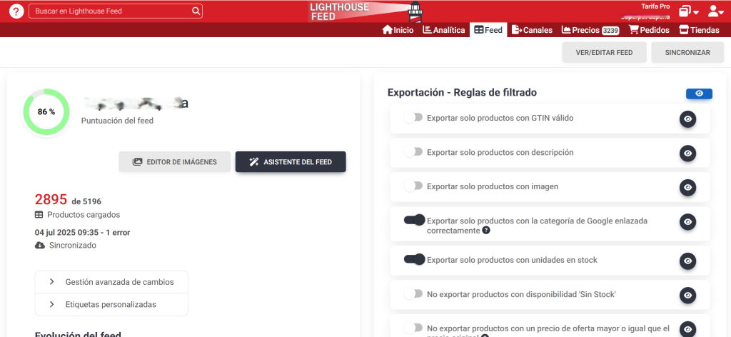 Feed general de Lighthouse Feed