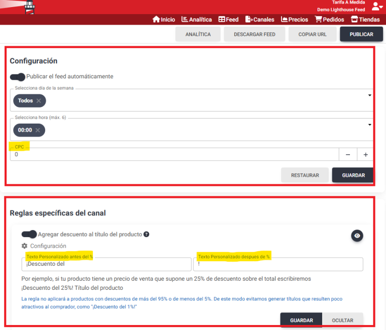 configuracion canal criteo listing ads