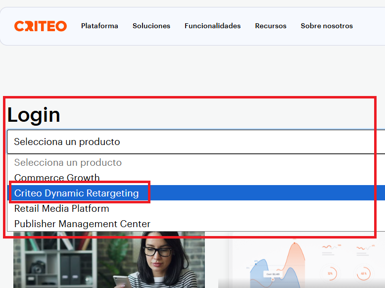 Login criteo conexion lighthouse feed