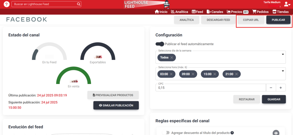 Publica tu catálogo de productos en Meta con Lighthouse Feed