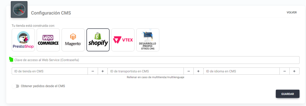 Conectar Lighthouse Feed con Shopify