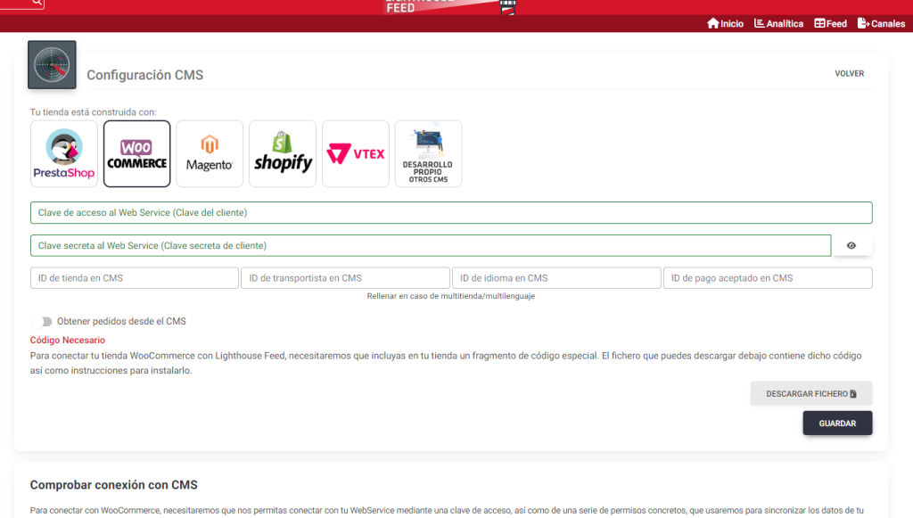 Conecta Lighthouse Feed con tú WooCommerce