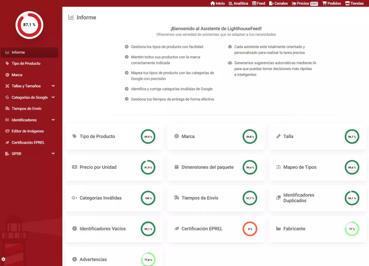 mejorar la calidad de datos en Google Shopping