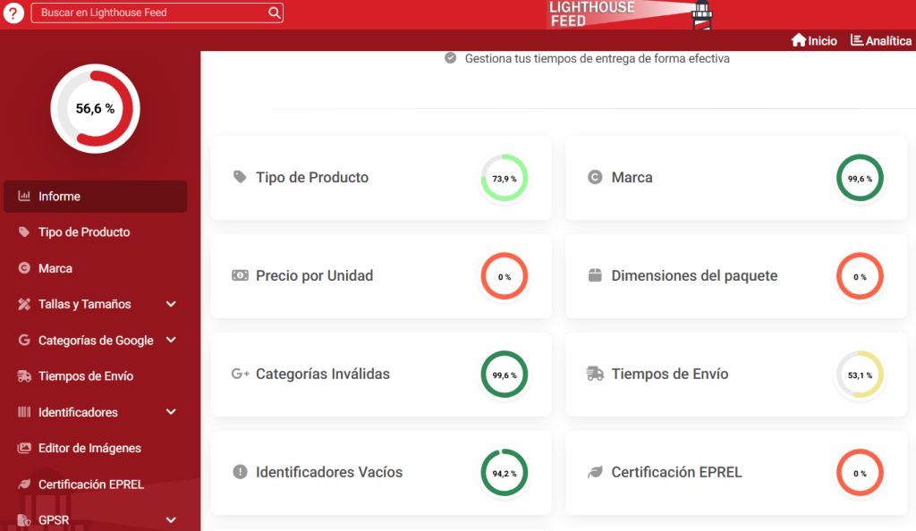 asistente del feed para productos y catalogo ecommerce