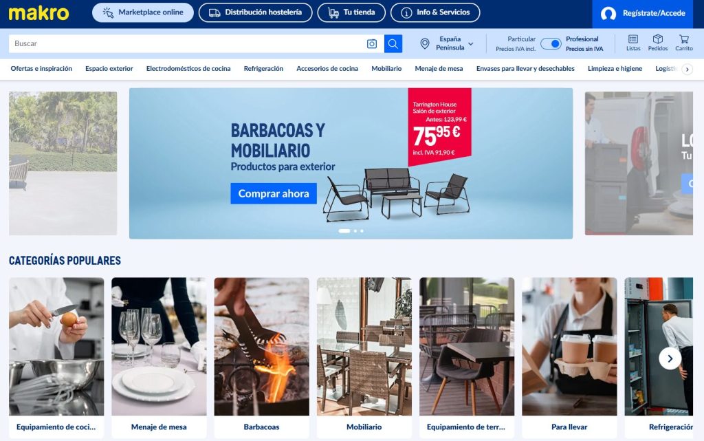 Pagina inicio de makro marketplacwe