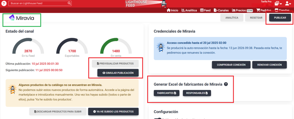 publicacion de productos